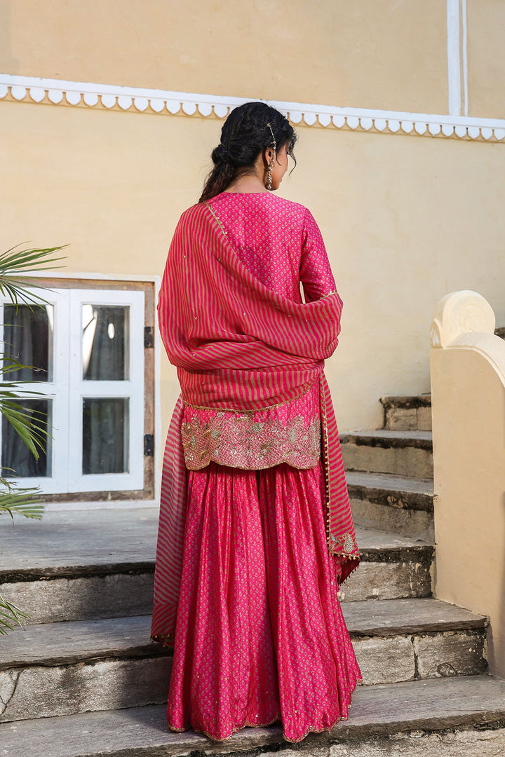 riwayat printed sharara set