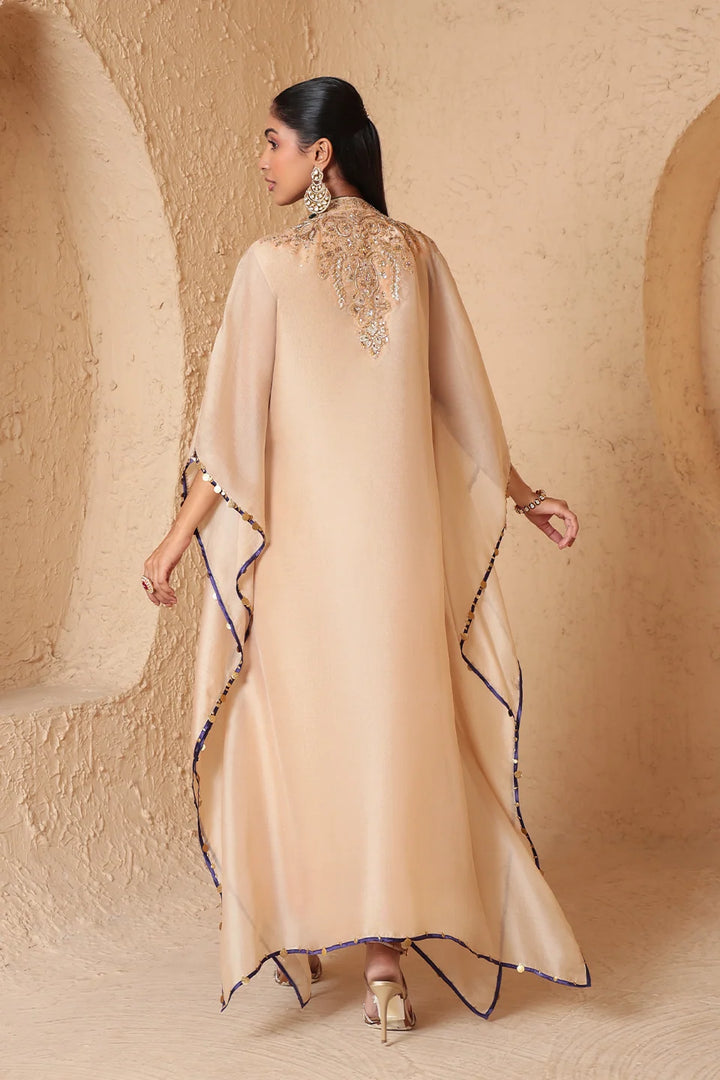 Zar-Rang Ivory Heavy Kaftan Set