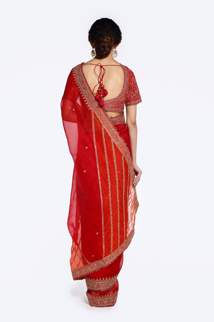 Sequinned Organza Saree