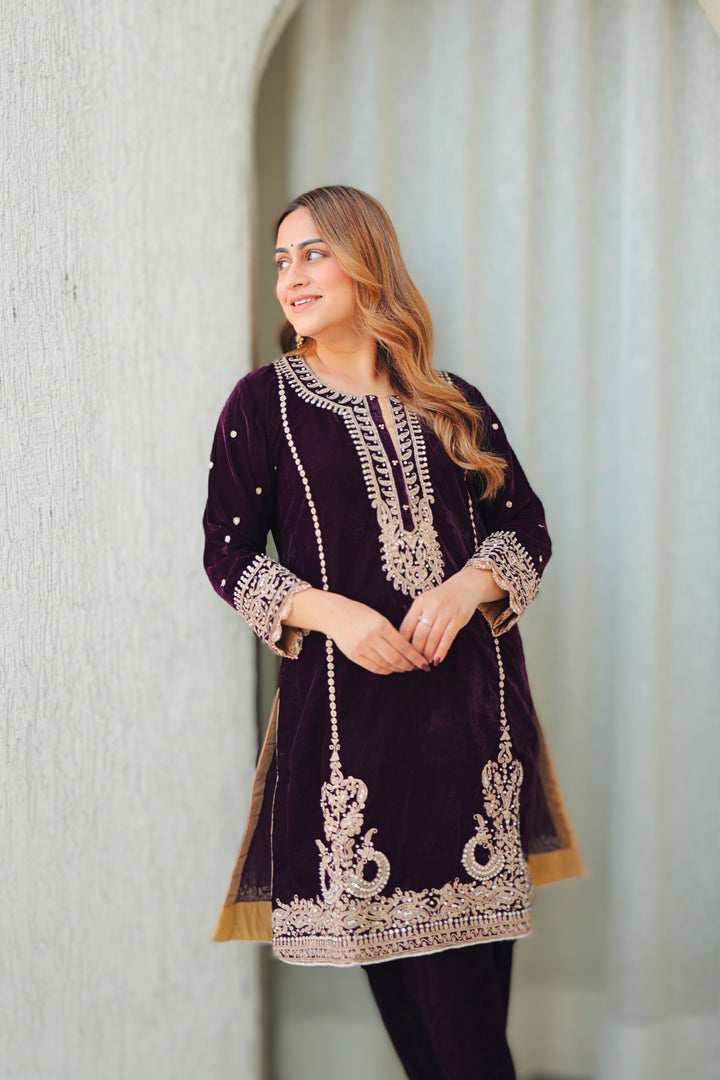 ayat- short kurta with salwar