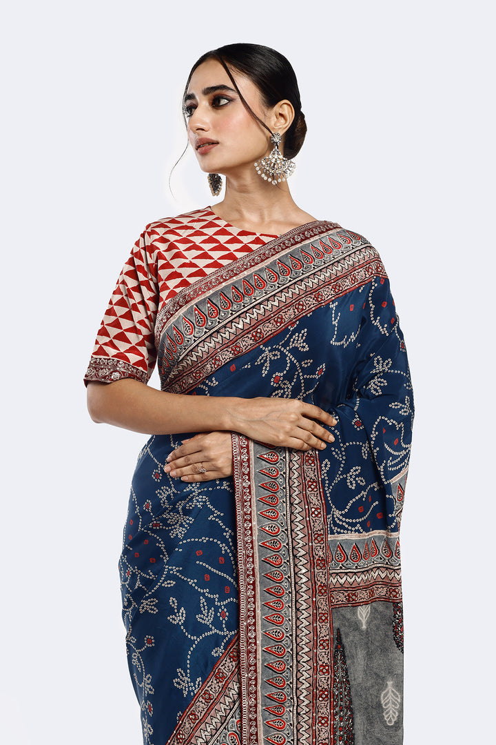 Abtract Printed Saree