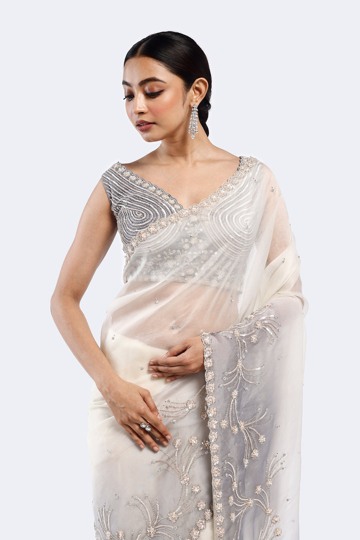 Lily Embellished Organza Saree