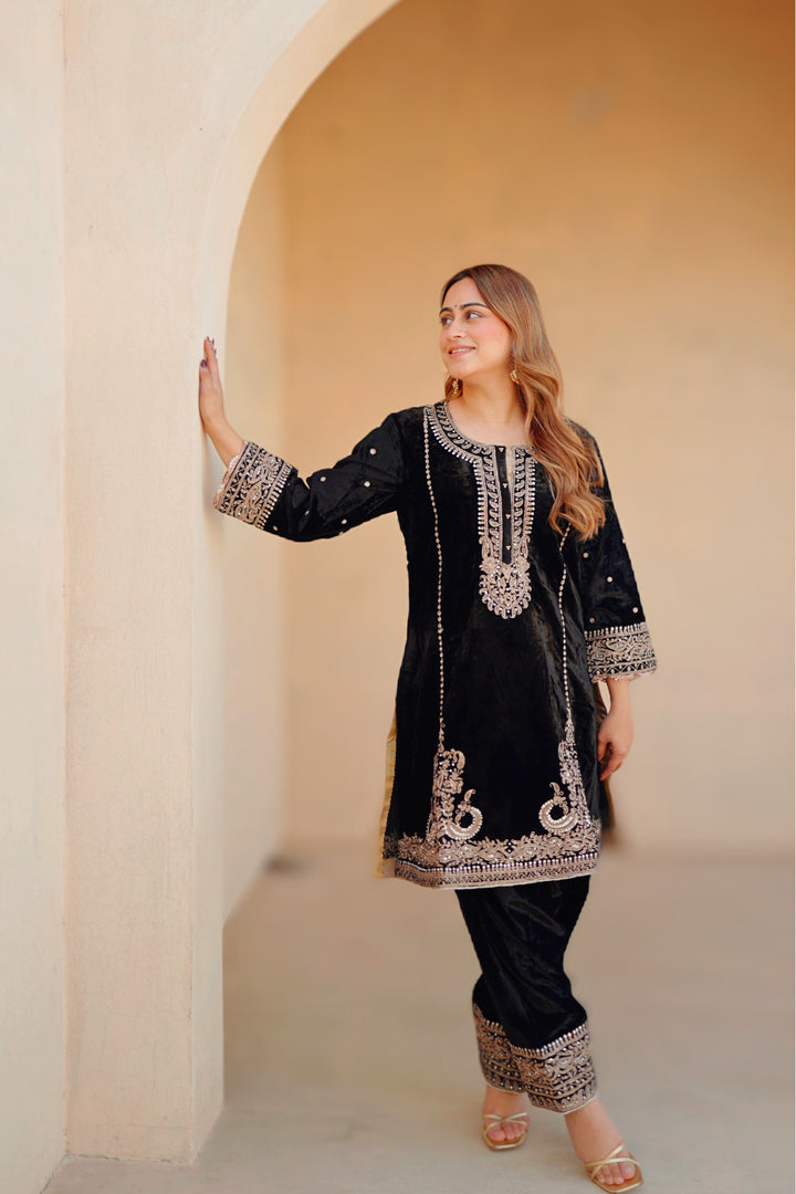 ayat- short kurta with salwar