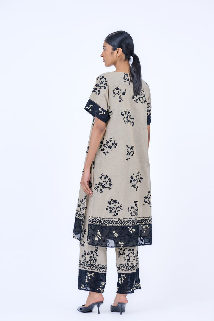 natural dual cotton kurta