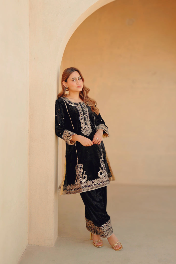 ayat- short kurta with salwar