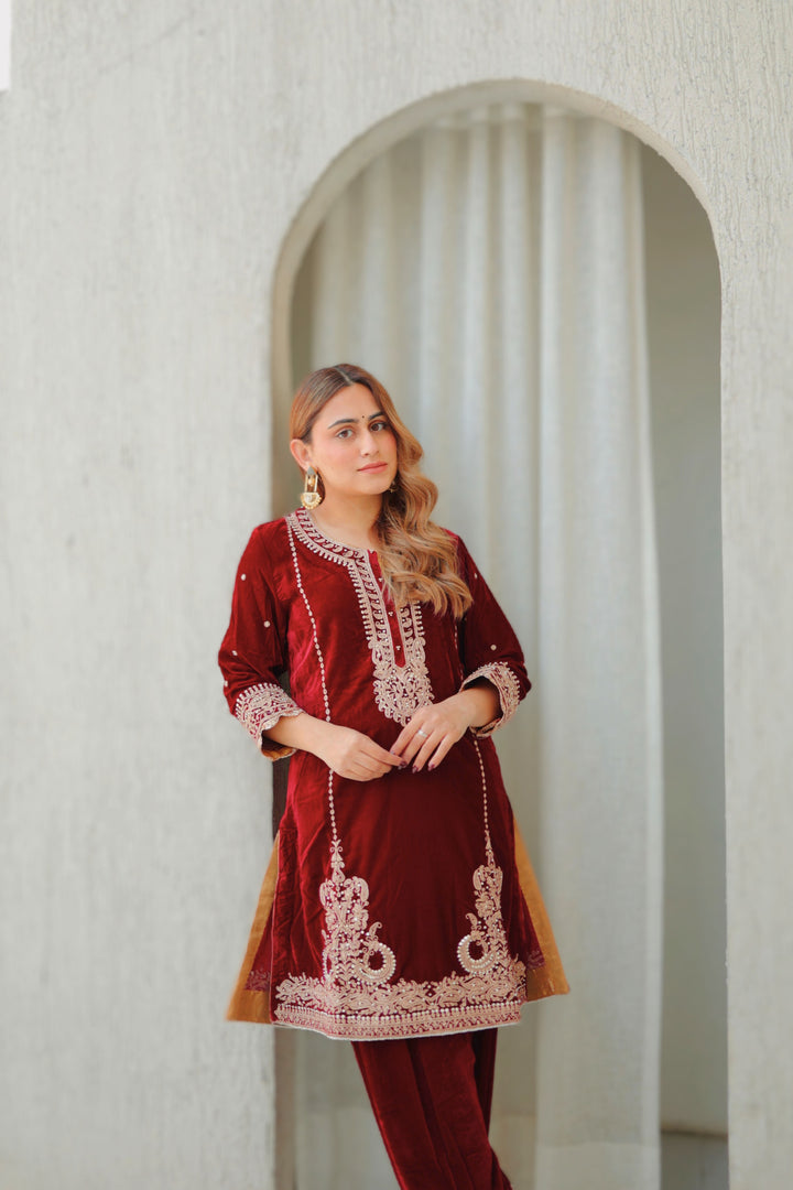 ayat- short kurta with salwar