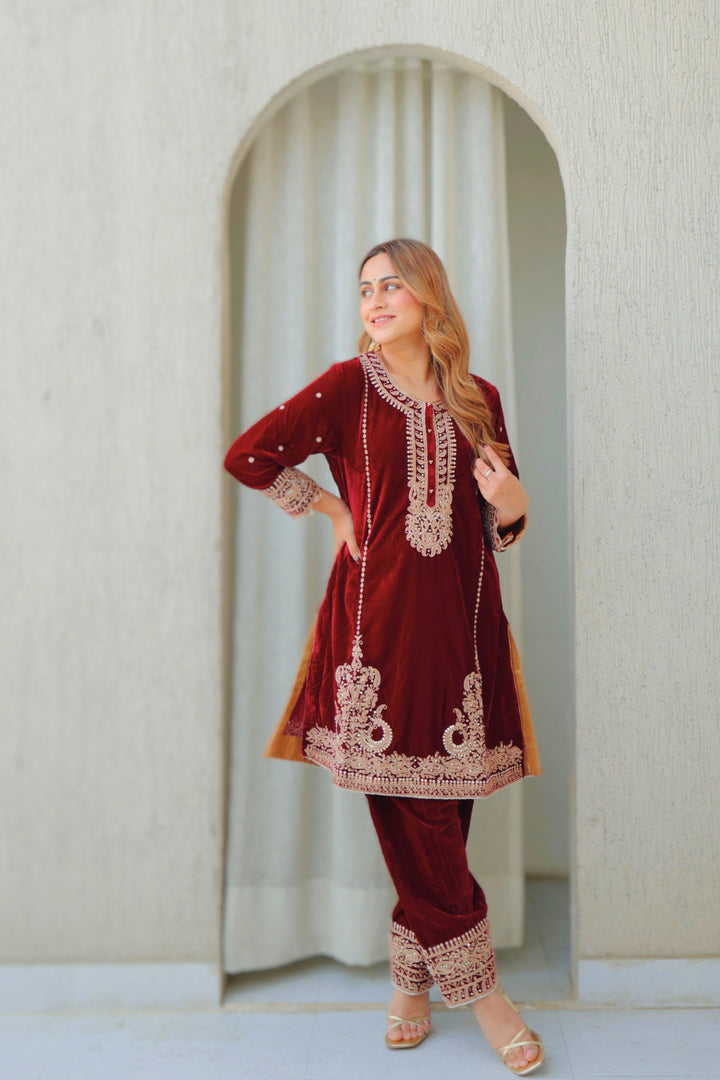 ayat- short kurta with salwar