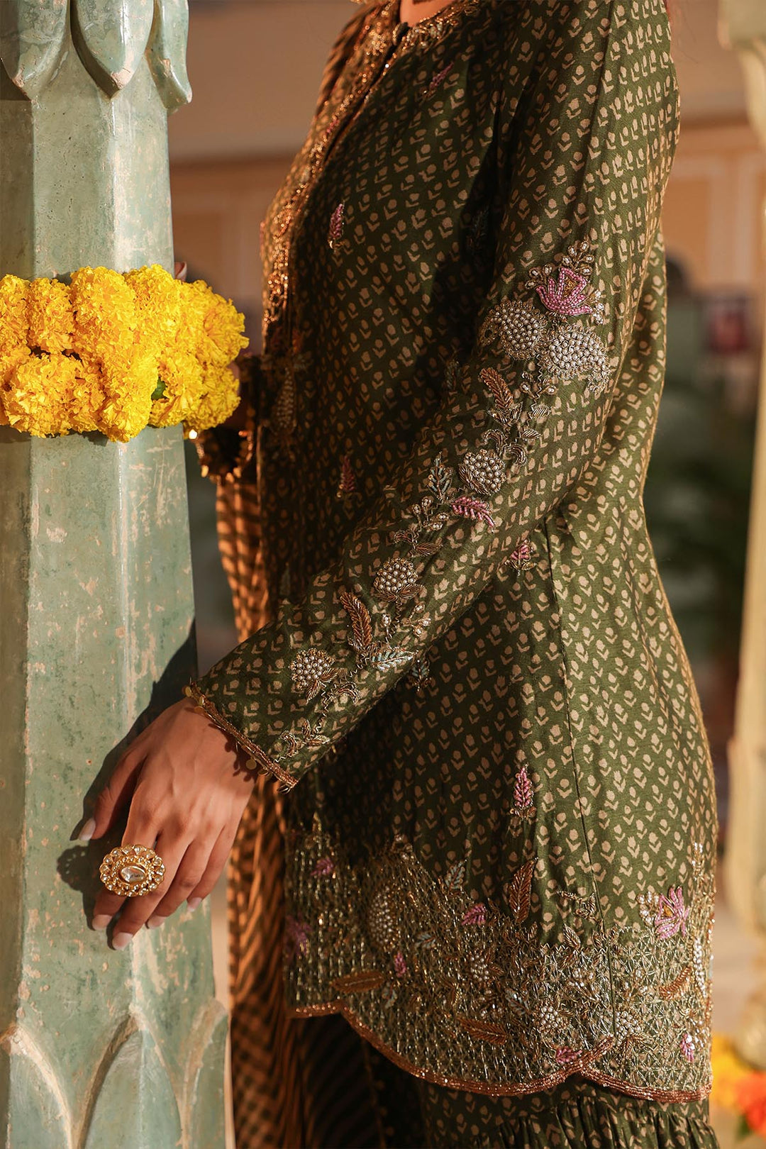 riwayat printed sharara set