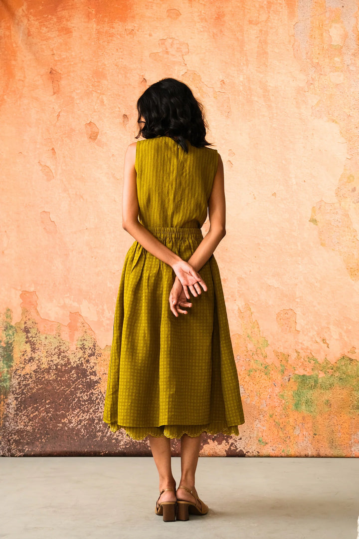Mavi Jacket With Top & Skirt