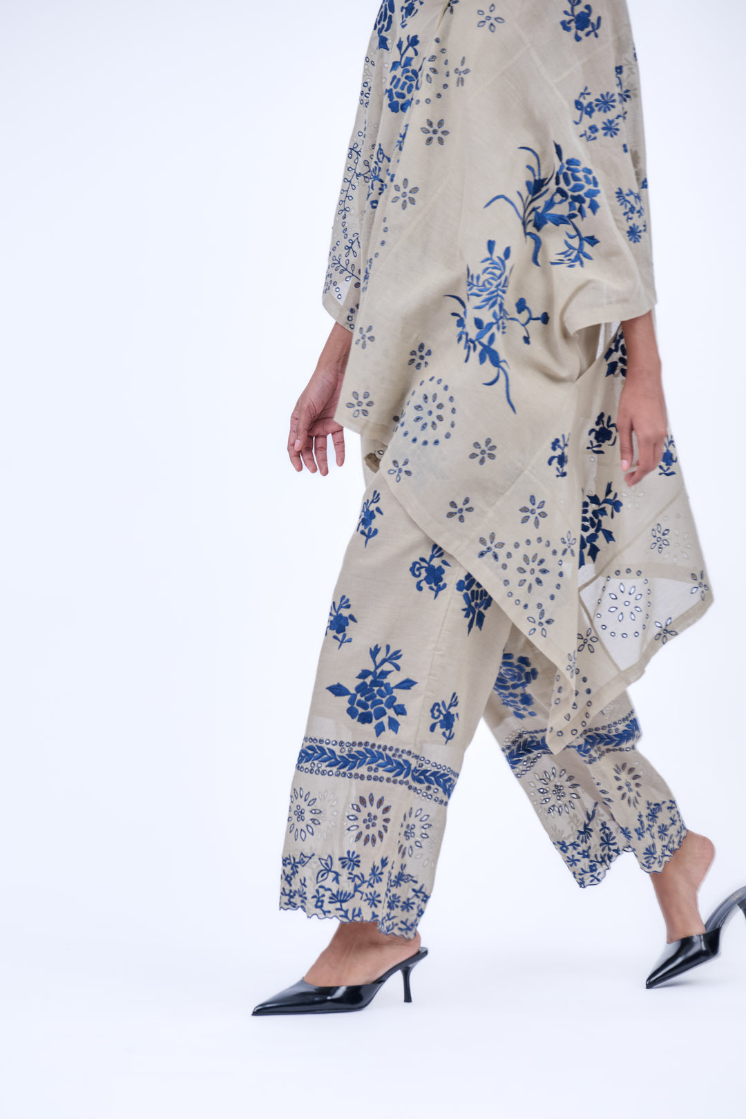 cutwork cotton pant