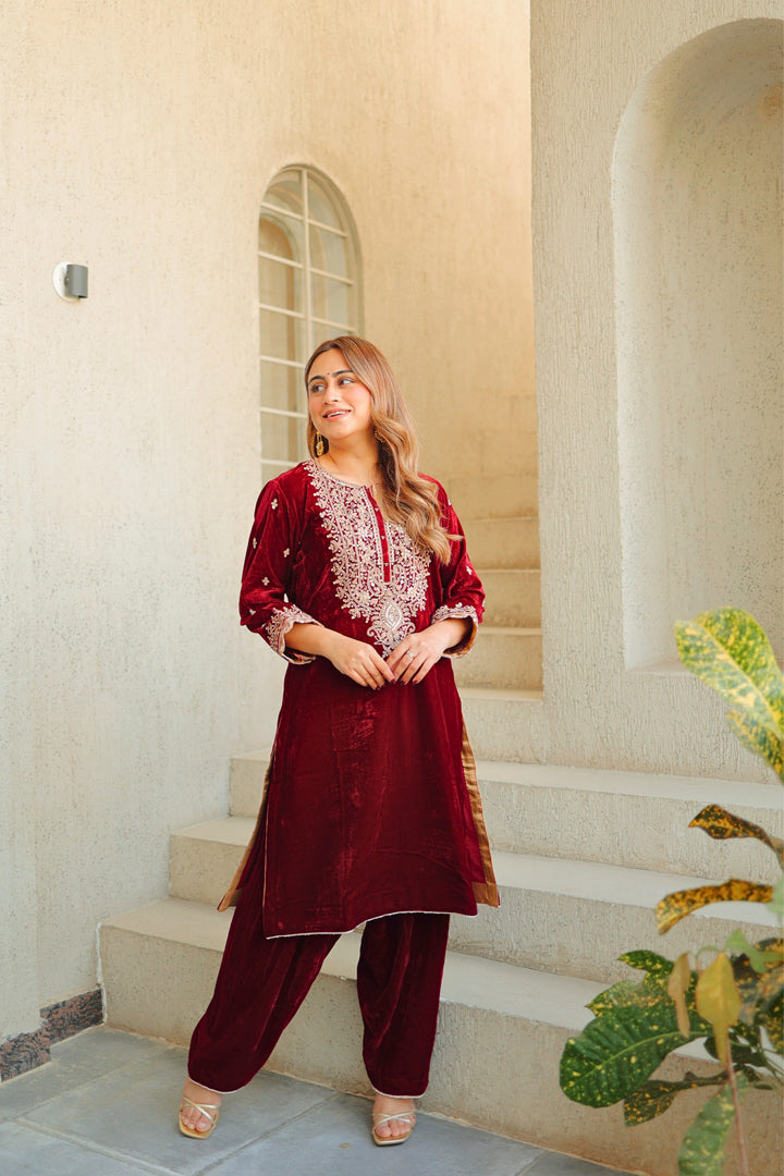 naima-short kurta with salwar