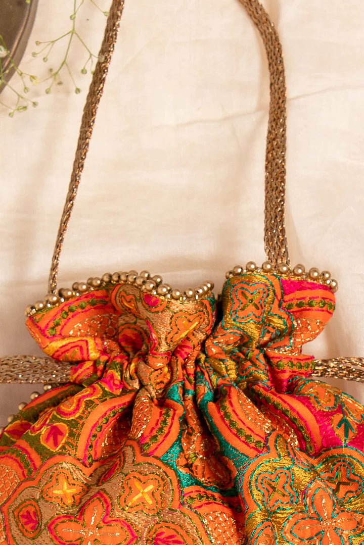 Amna Embroidered Potli Bag