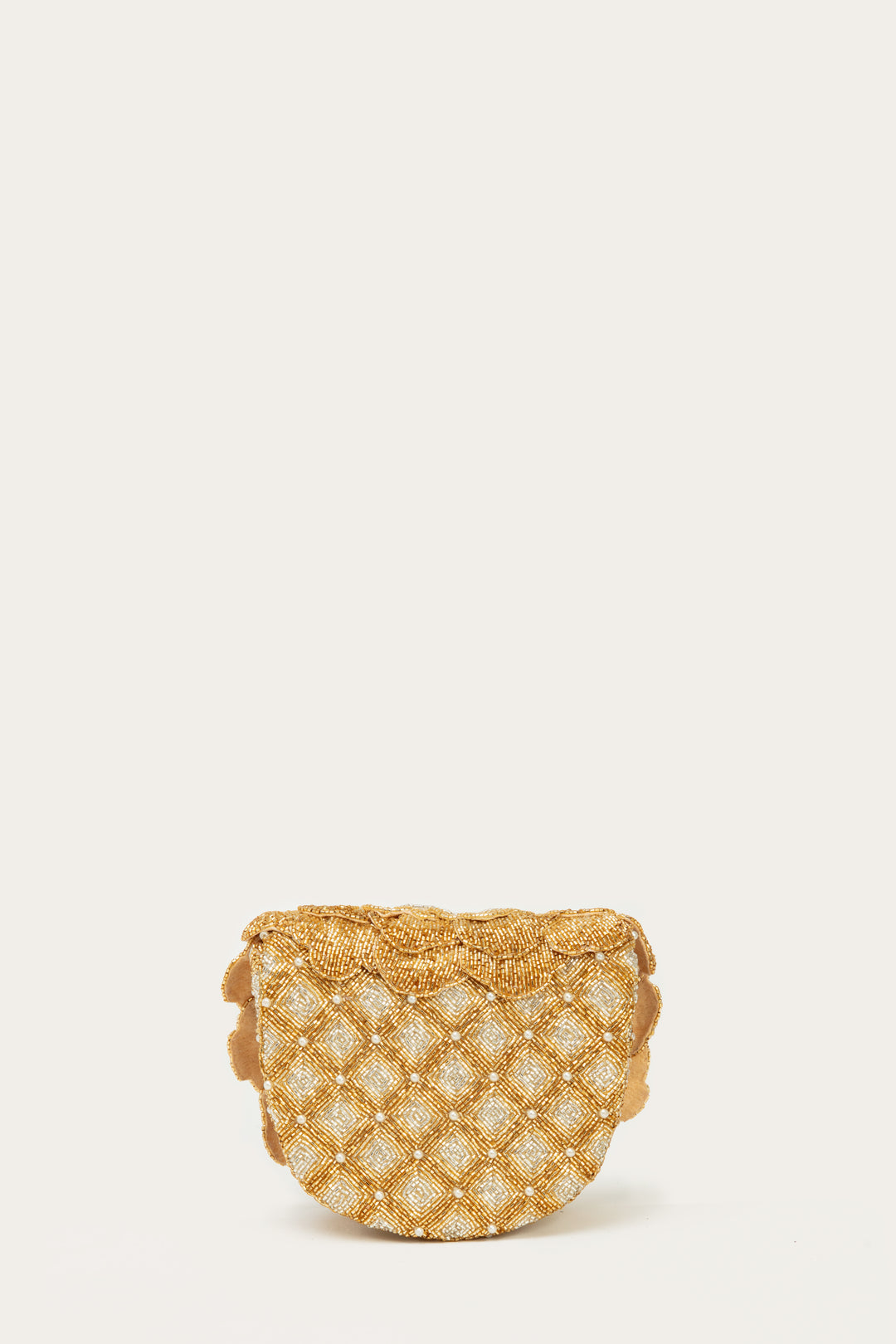 coco mini beaded sling - gold silver