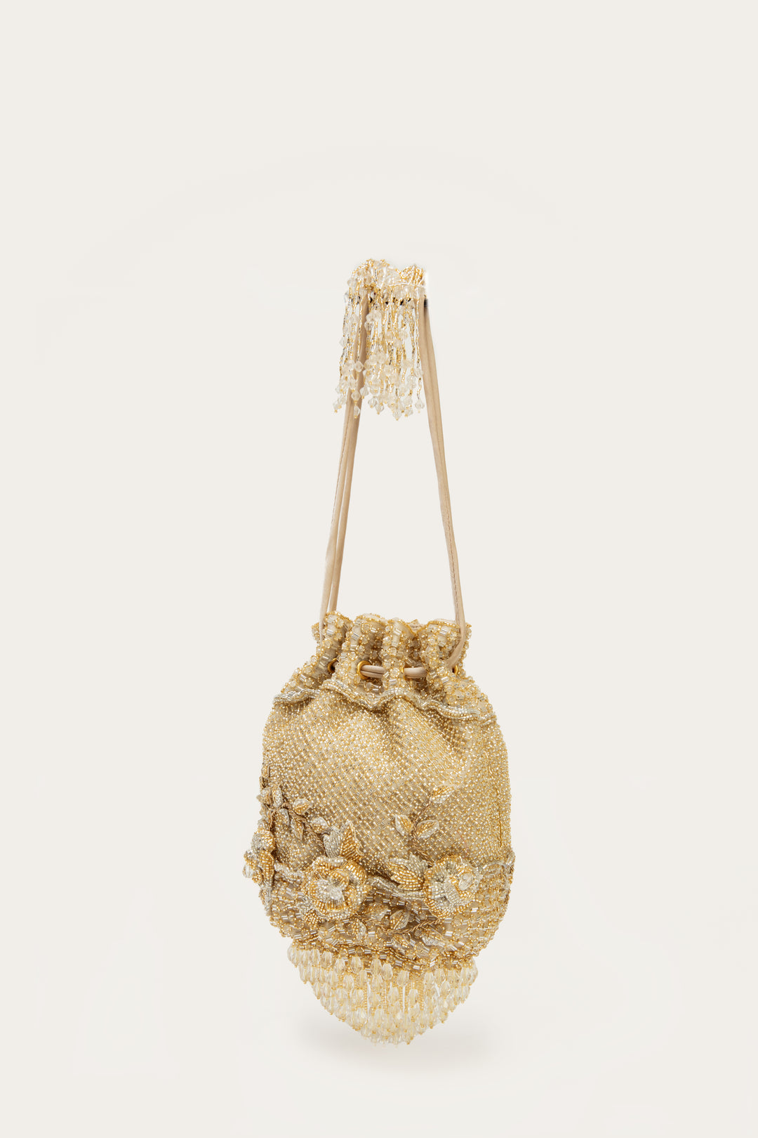 Ella Chandelier drawstring gold silver