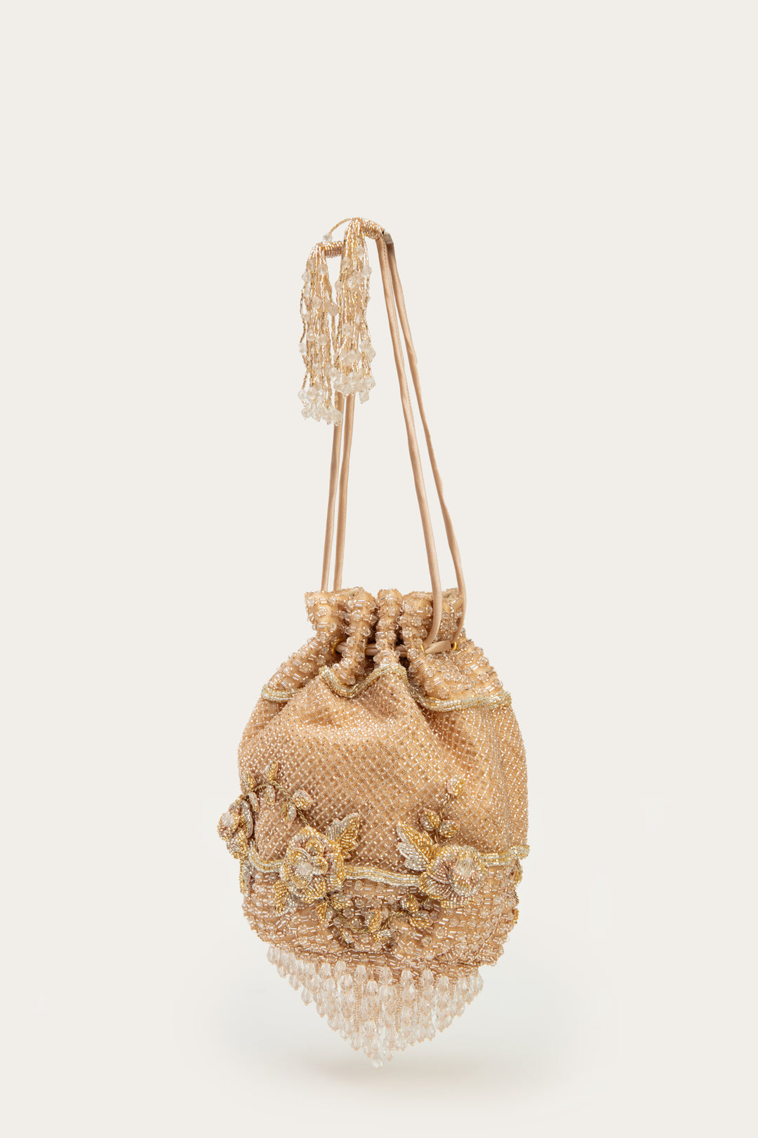 ella chandelier drawstring rosegold