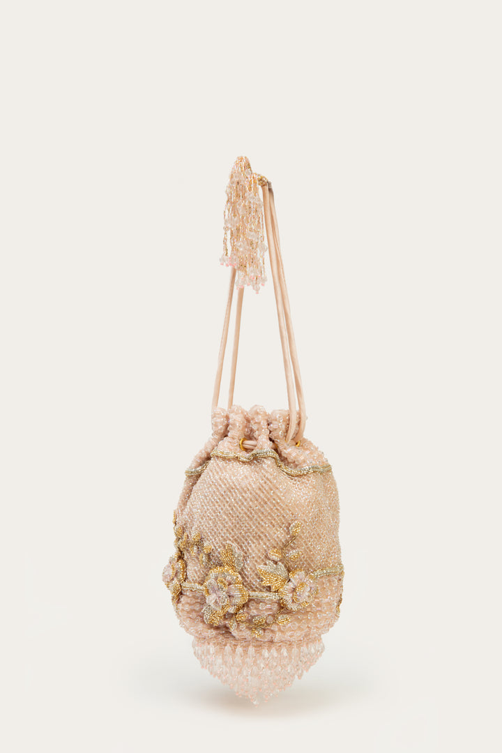 ella chandelier drawstring powder pink