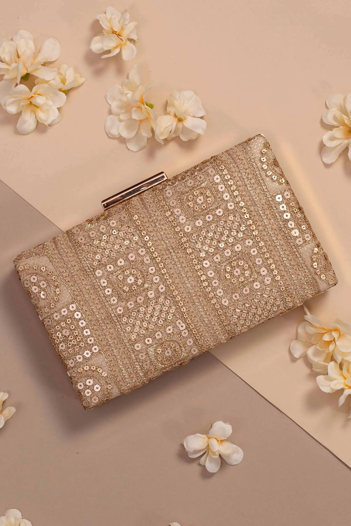 Bella Gold Box Clutch