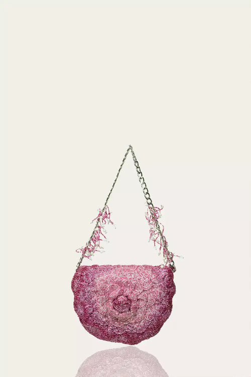 coco mini beaded sling - rose