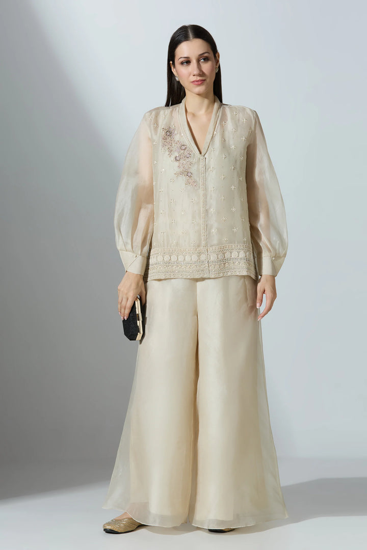 White Organza Shirt