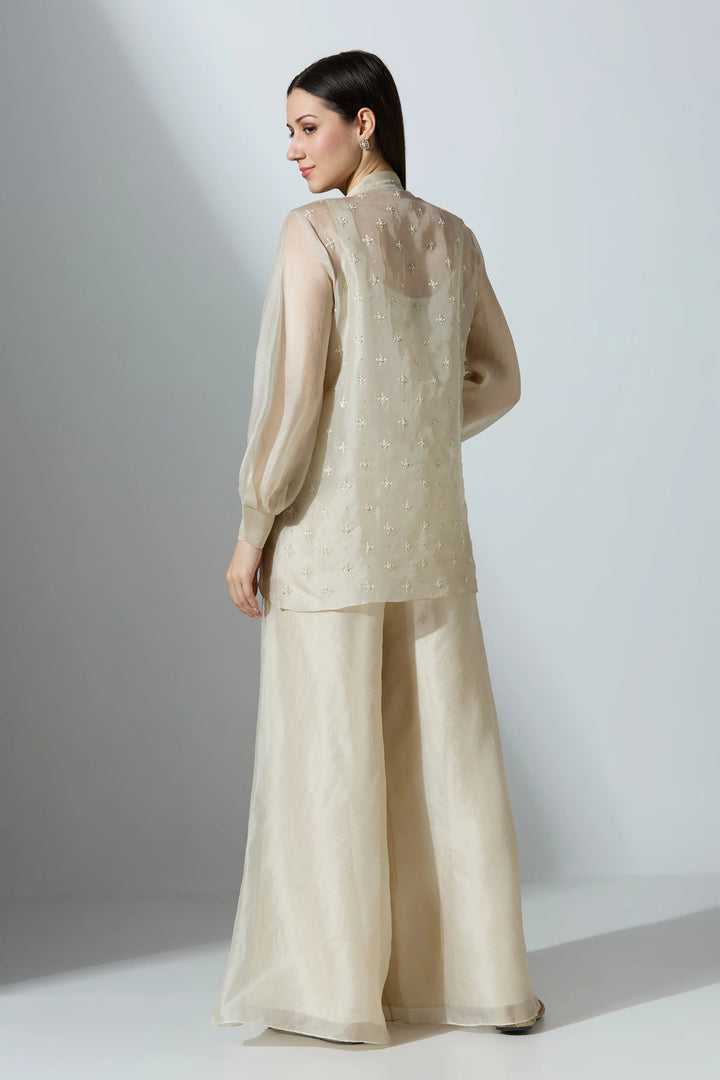 White Organza Shirt