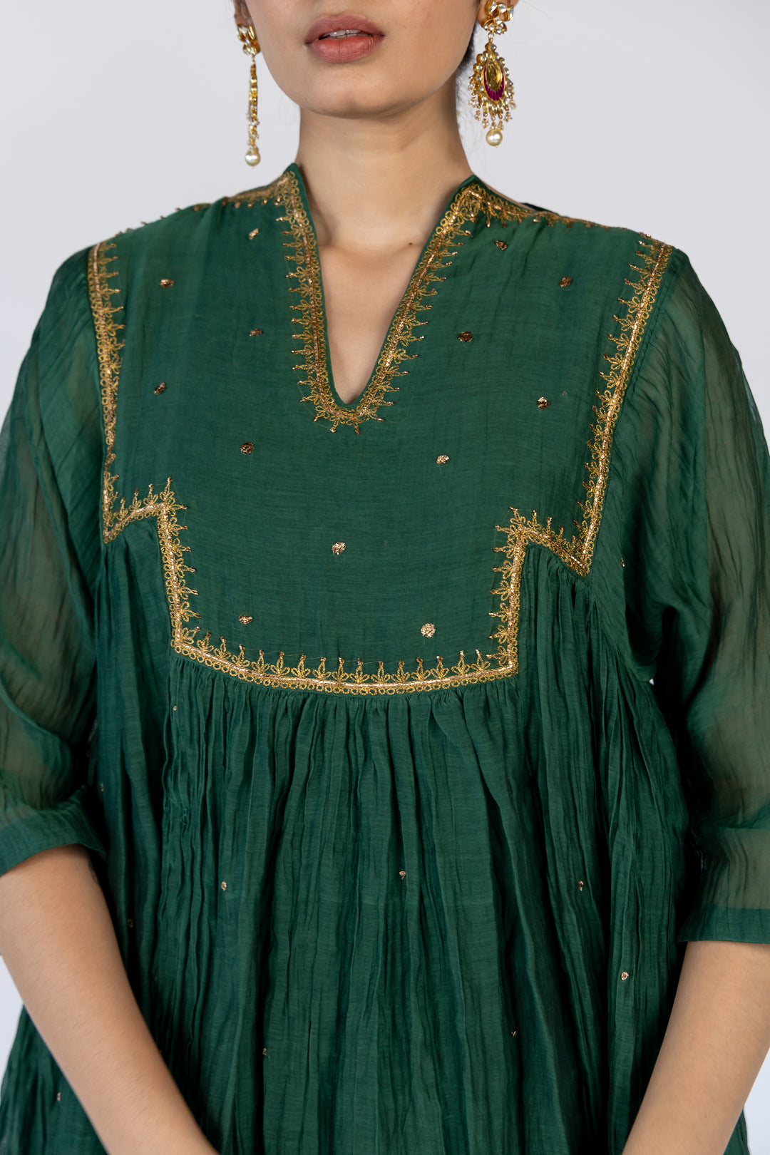 farah yoke kurta set