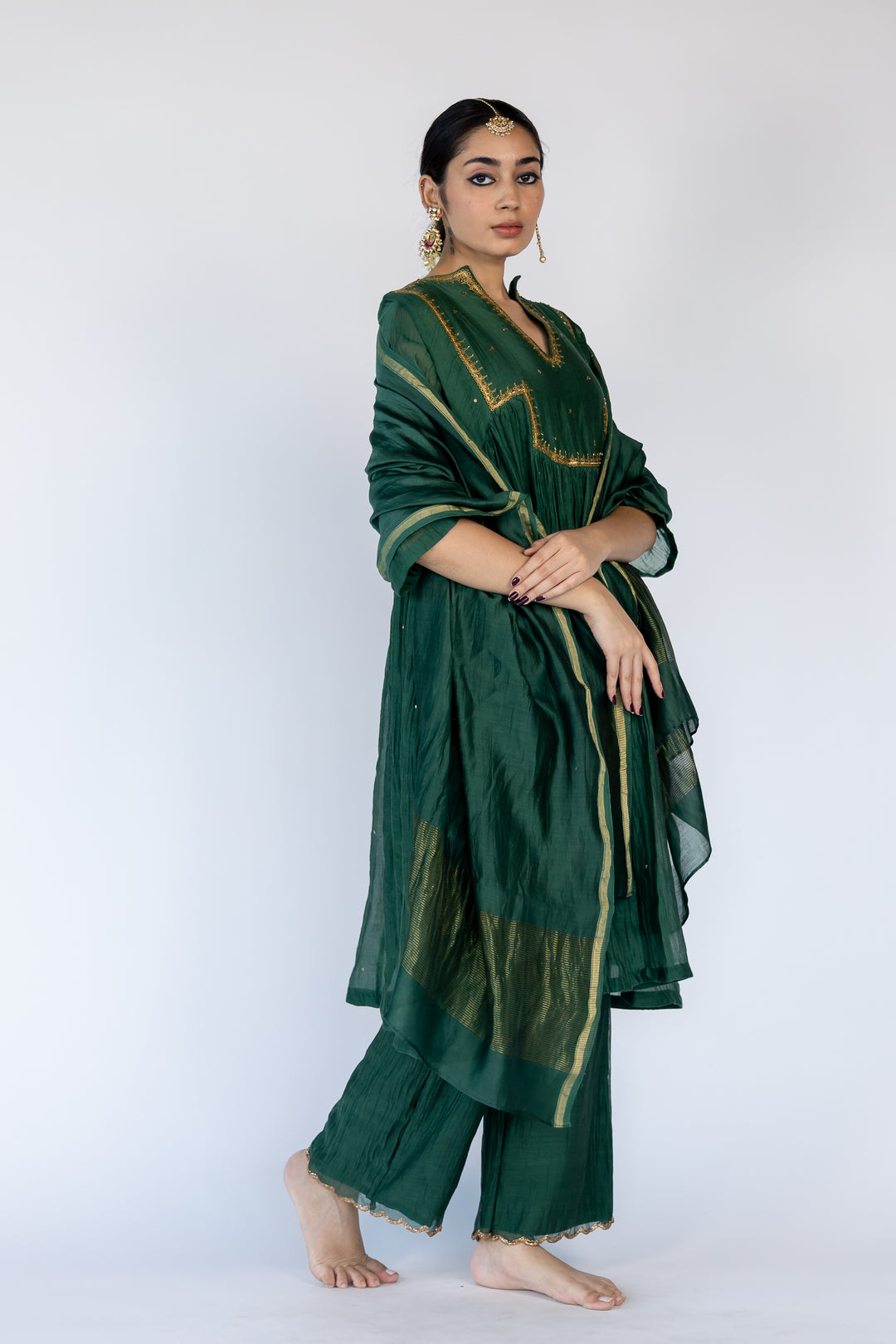 farah yoke kurta set