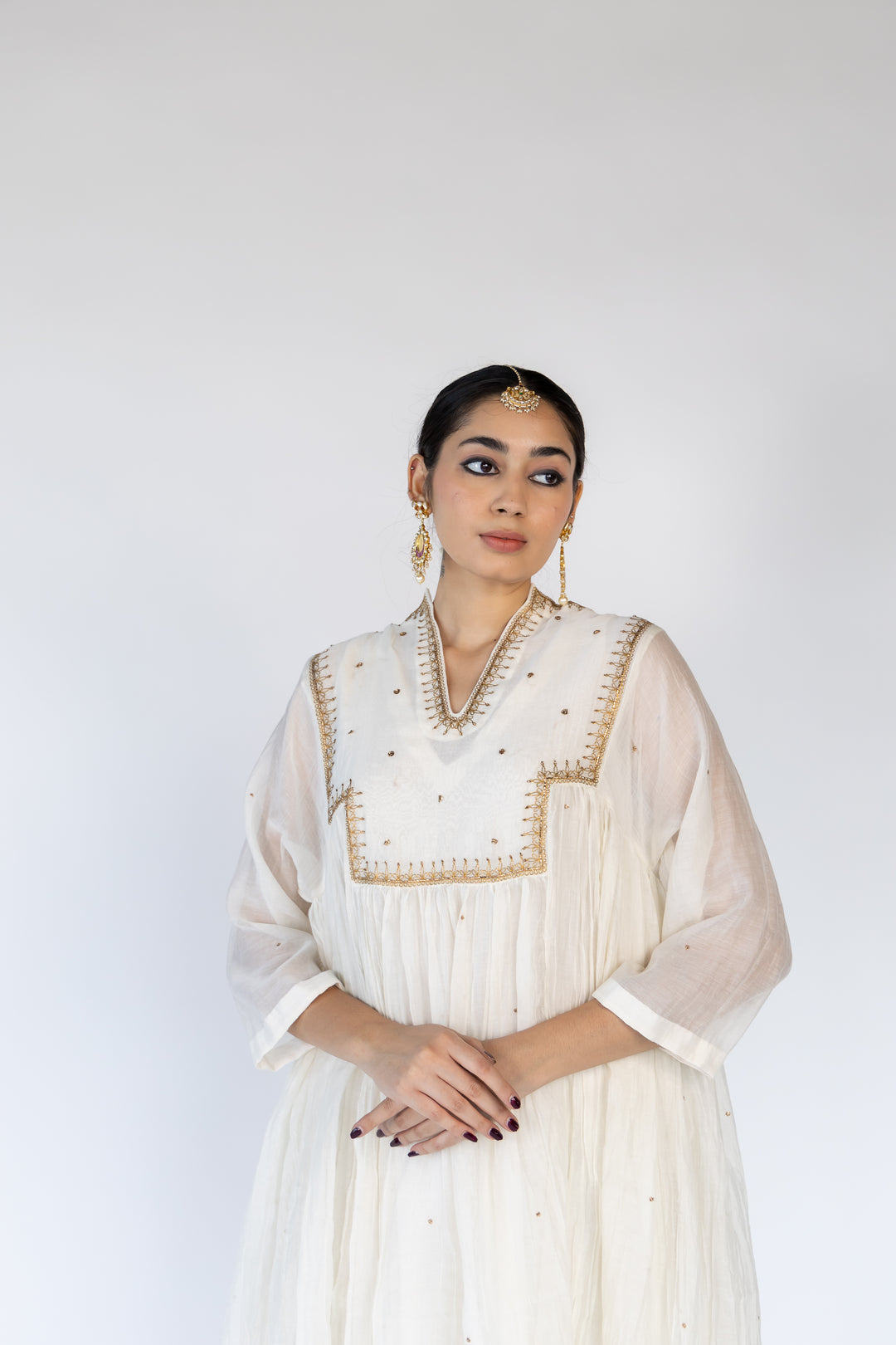 farah yoke kurta set