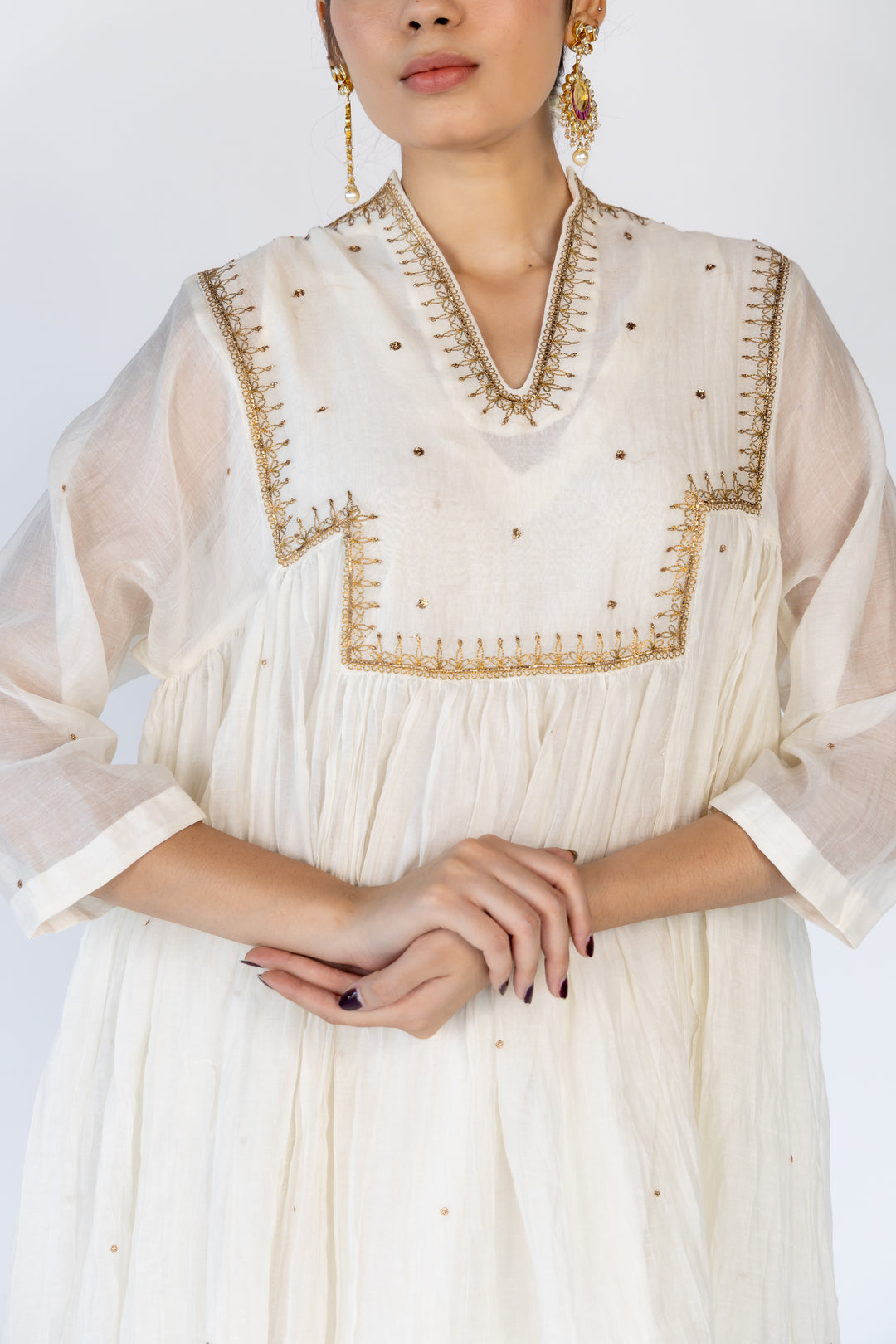 farah yoke kurta set