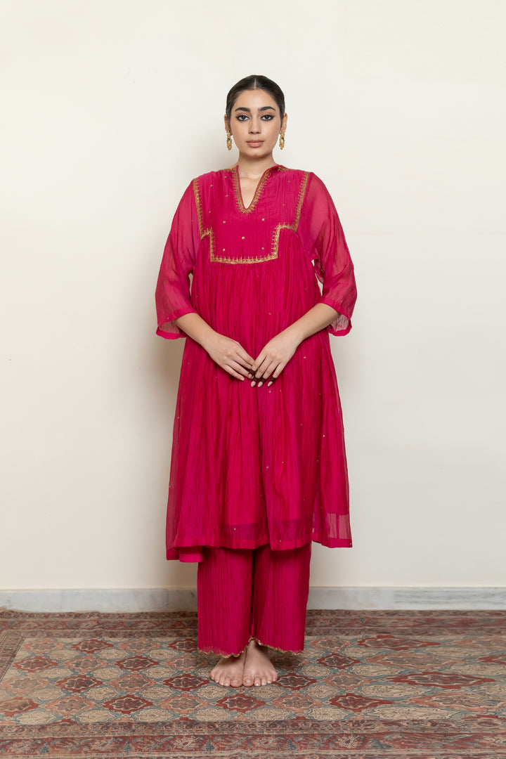 farah yoke kurta set