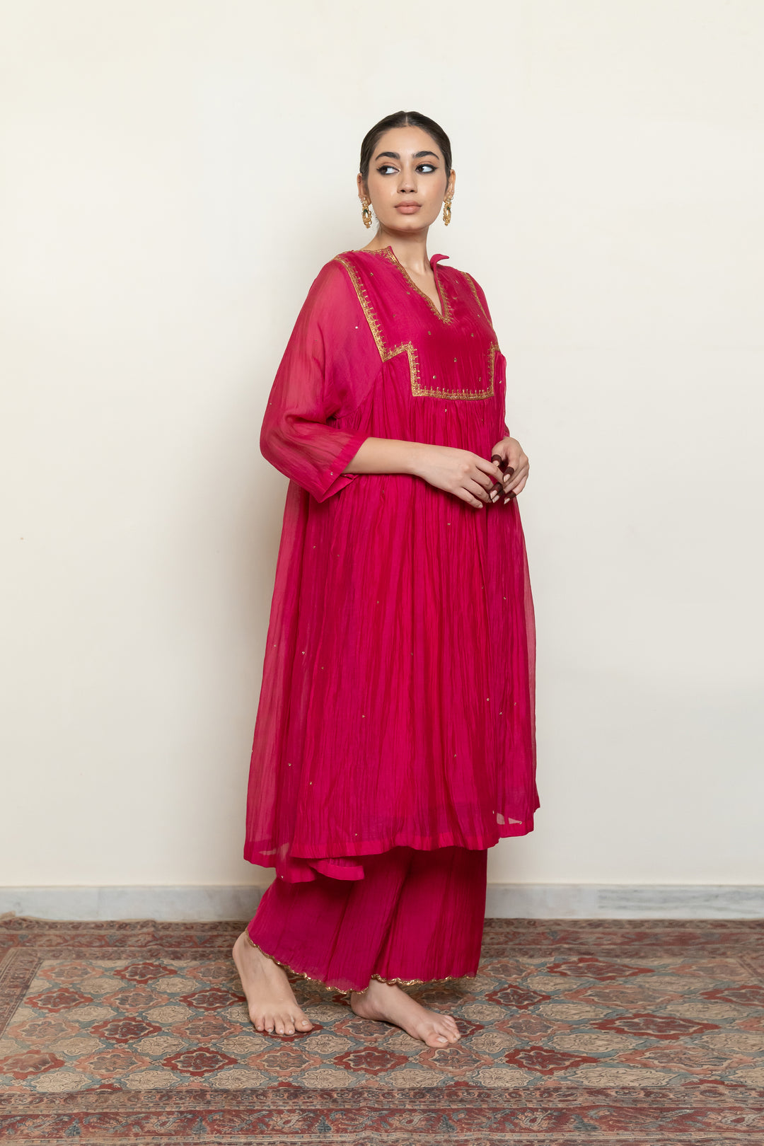 farah yoke kurta set