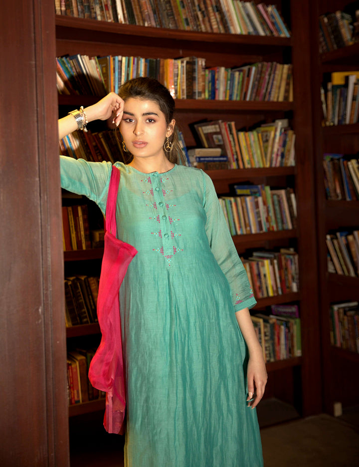 powder blue dress