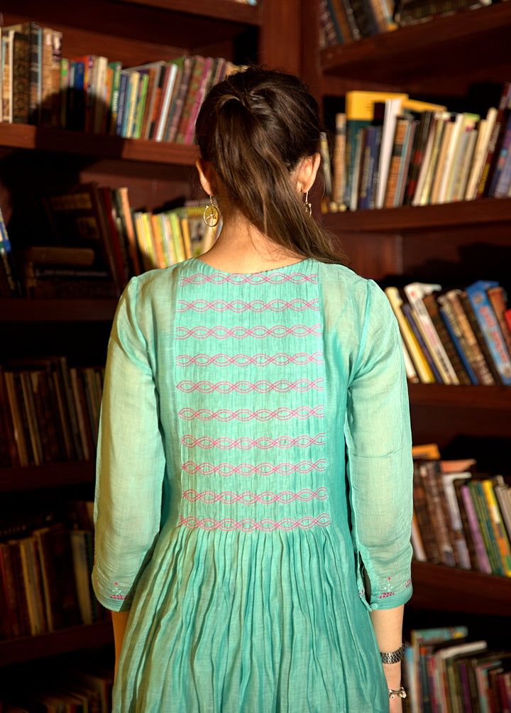powder blue dress