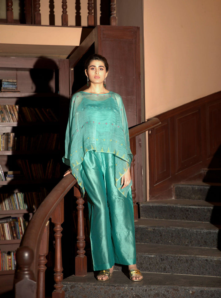 powder blue cape set