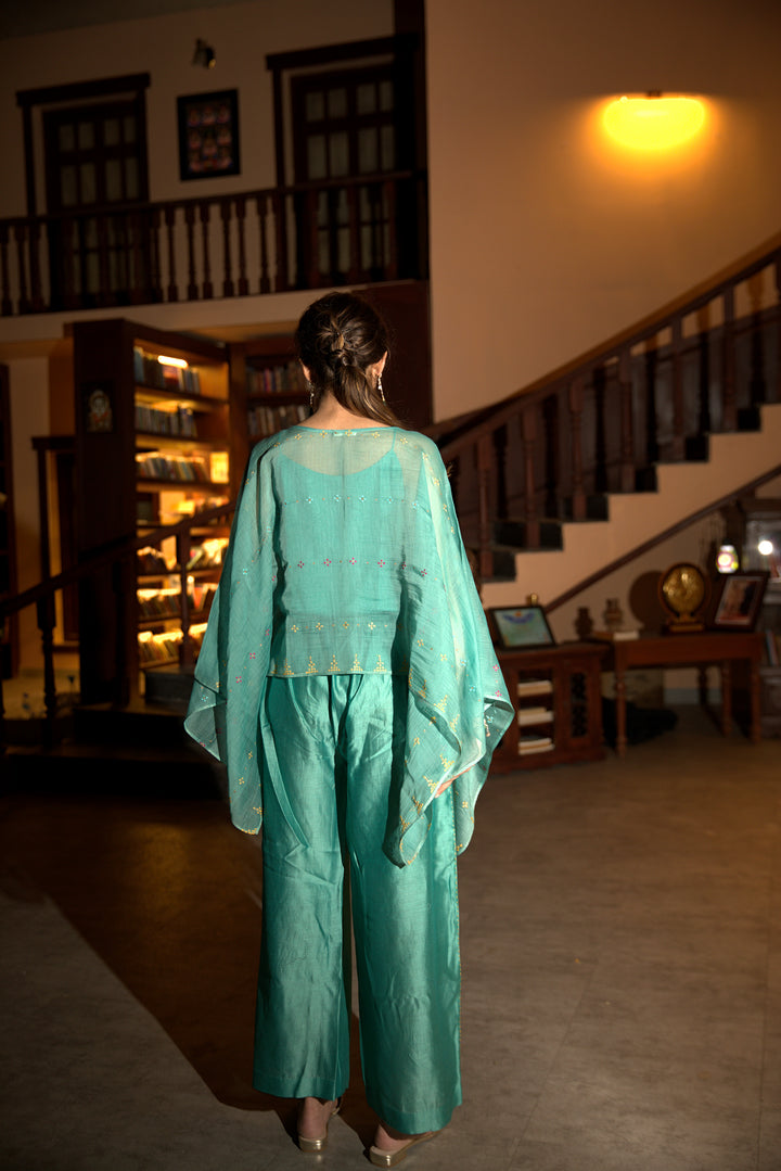 powder blue cape set