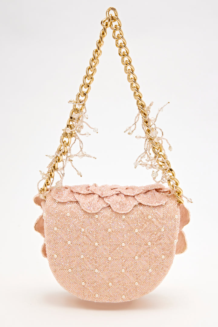 coco mini beaded sling - blush