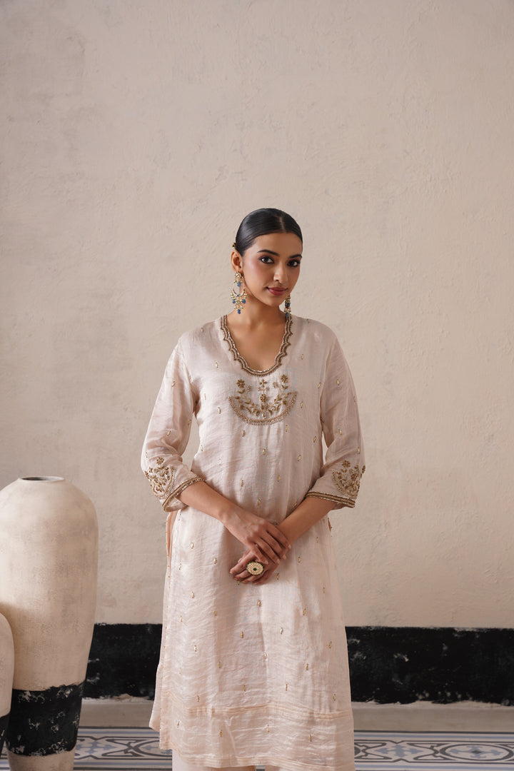 Dutch Ivory Straight Kurta