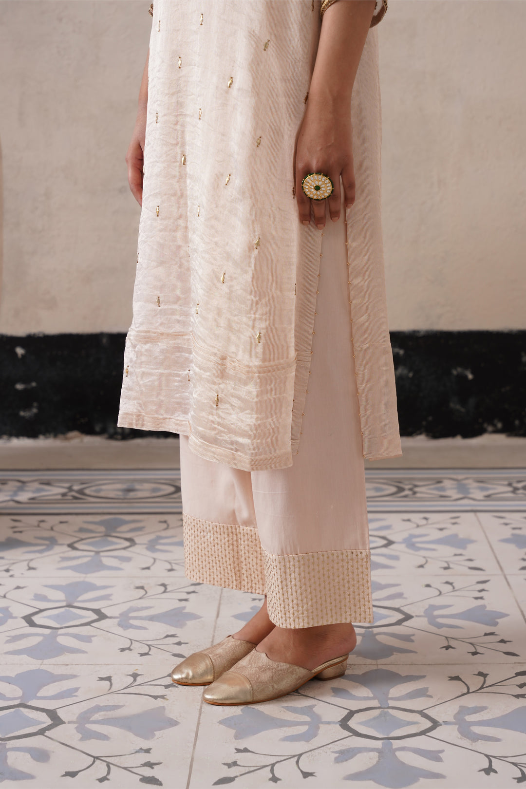 Dutch Ivory Straight Kurta