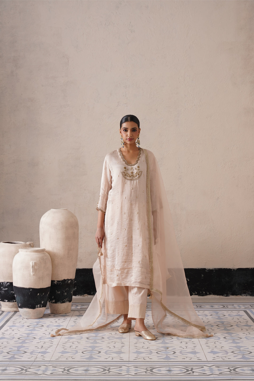 Dutch Ivory Straight Kurta