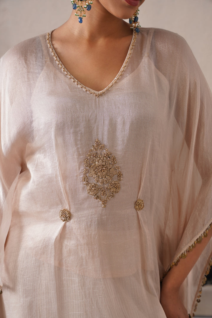 Dutch Ivory Long Kaftan Set
