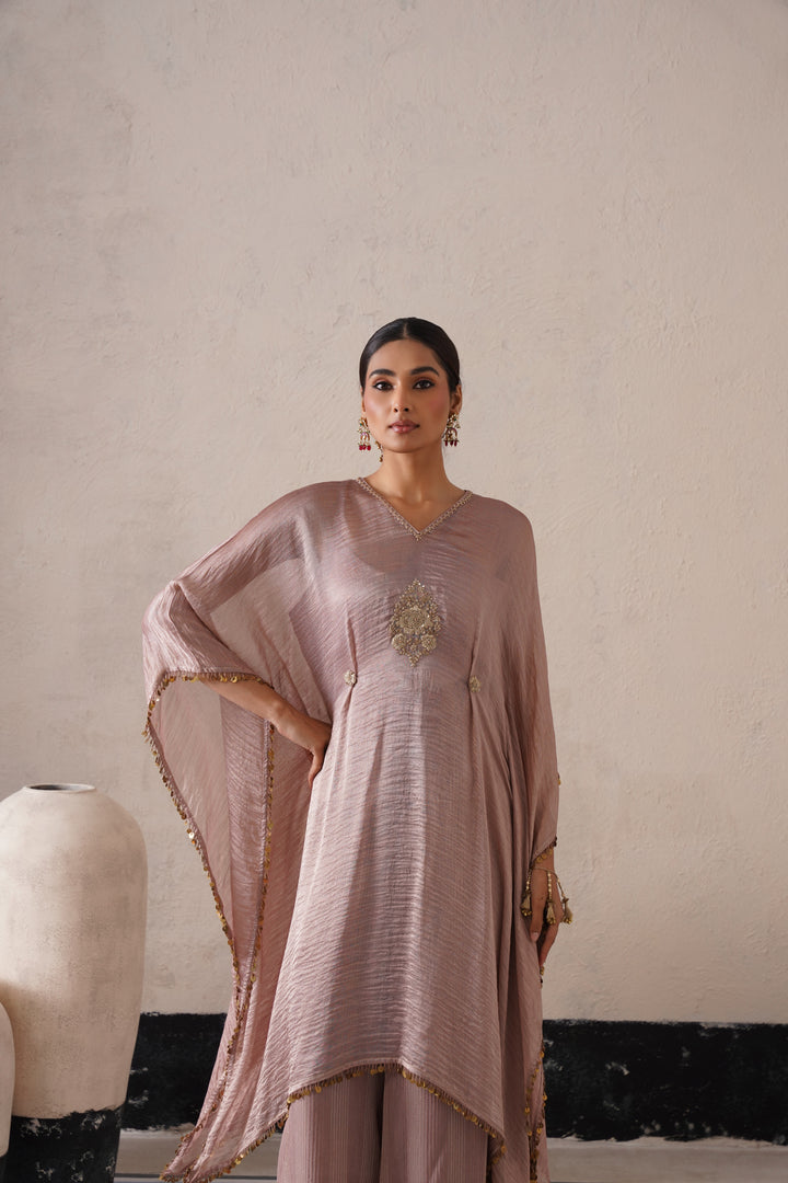 Dusty Mauve Long Kaftan Set