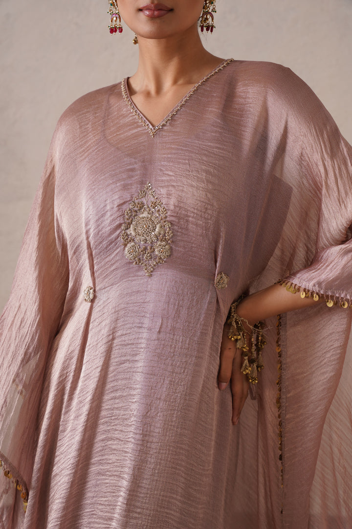 Dusty Mauve Long Kaftan Set