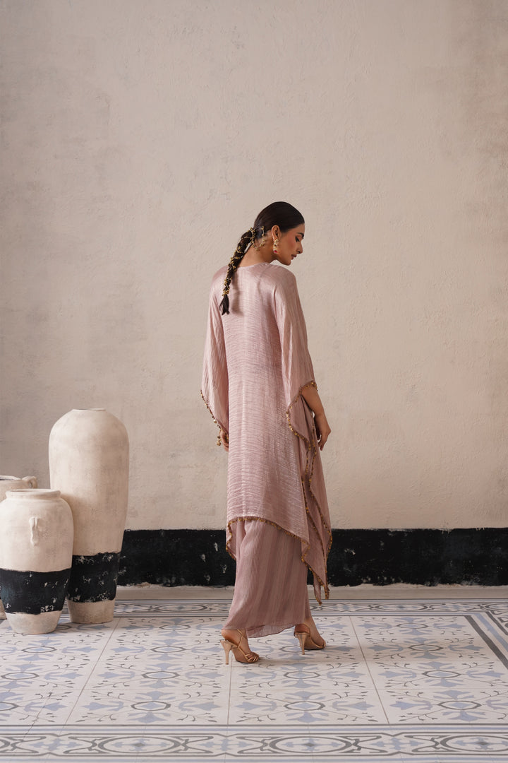 Dusty Mauve Long Kaftan Set