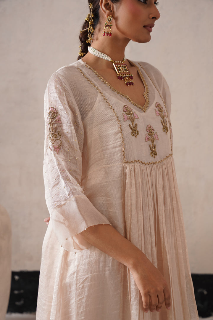 Dutch Ivory Gathers Kurta