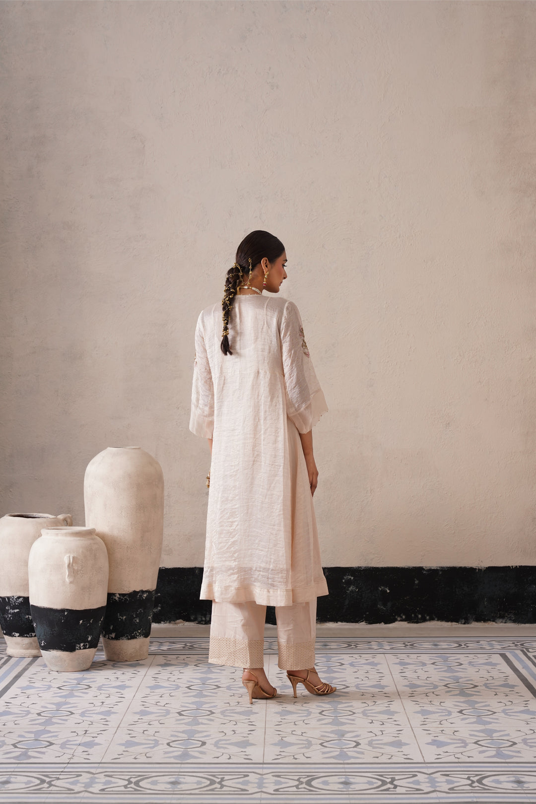 Dutch Ivory Gathers Kurta