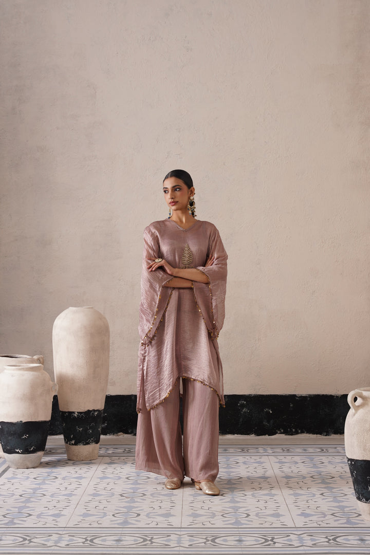 Dusty Mauve Oval Kaftan Set