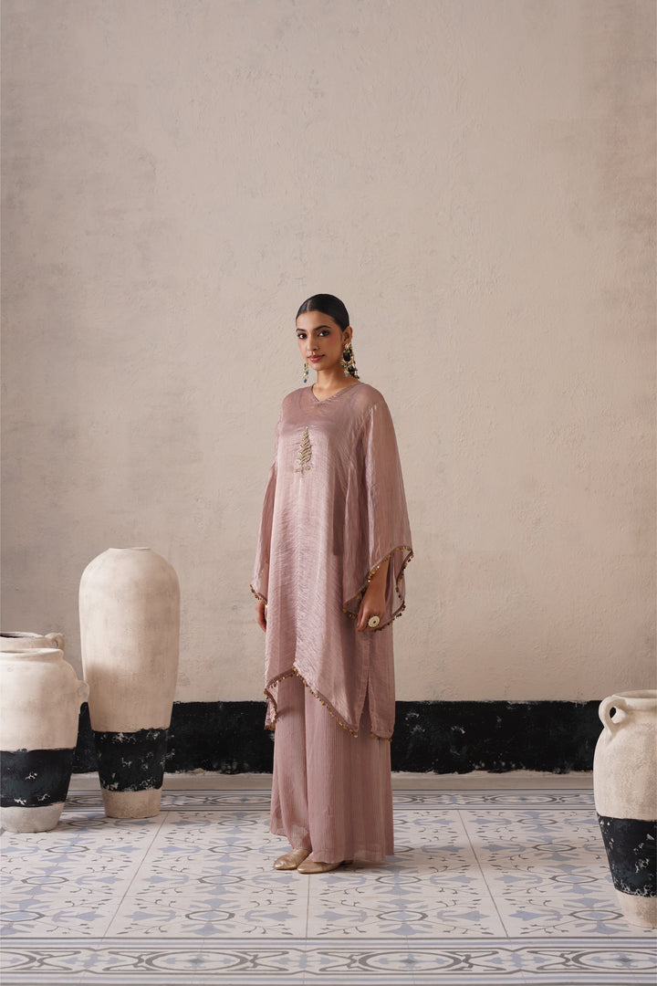 Dusty Mauve Oval Kaftan Set