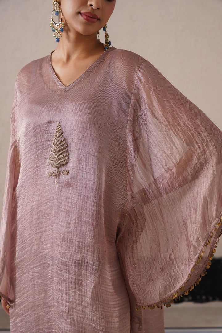 Dusty Mauve Oval Kaftan Set