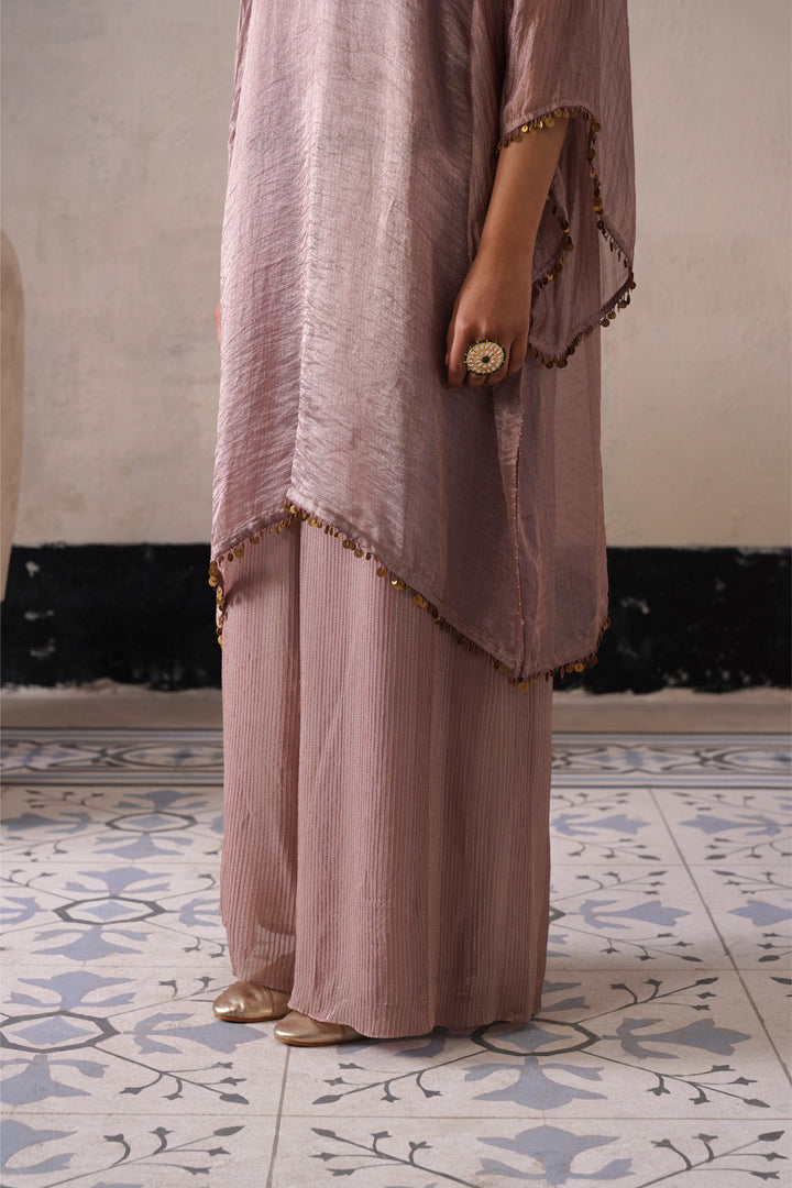 Dusty Mauve Oval Kaftan Set