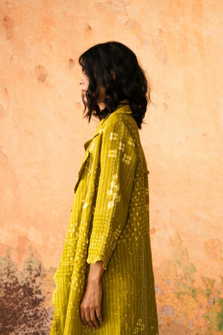 Mavi Jacket With Top & Skirt