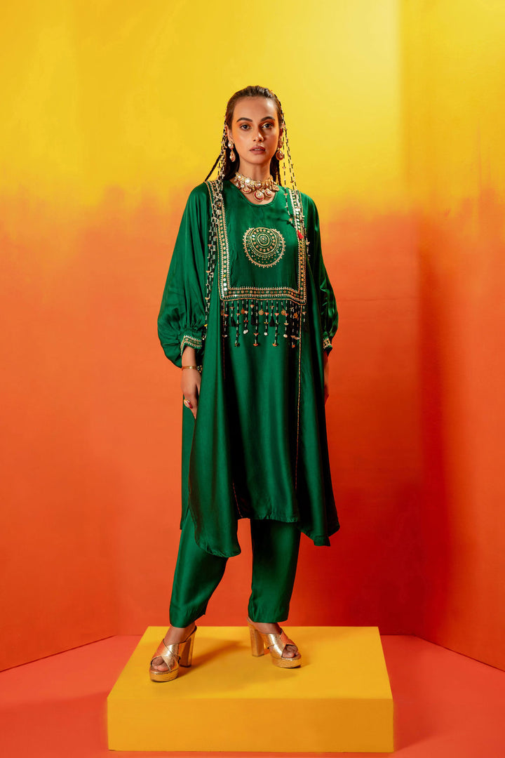 Vani Green AntiFit Kurta Set